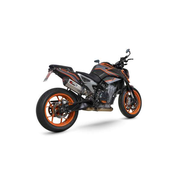 Scorpion Exhaust KTM 790 Duke 2023 - 2023 Serket Parallel Slip-on Brushed Stainless Steel Sleeve
